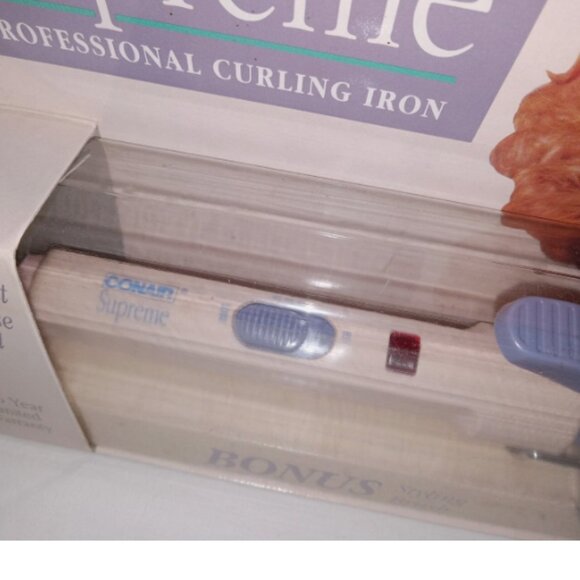 CONAIR Curling Iron Supreme Professional CD38B Pink Purple 1992 Vintage NEW - Picture 11 of 16